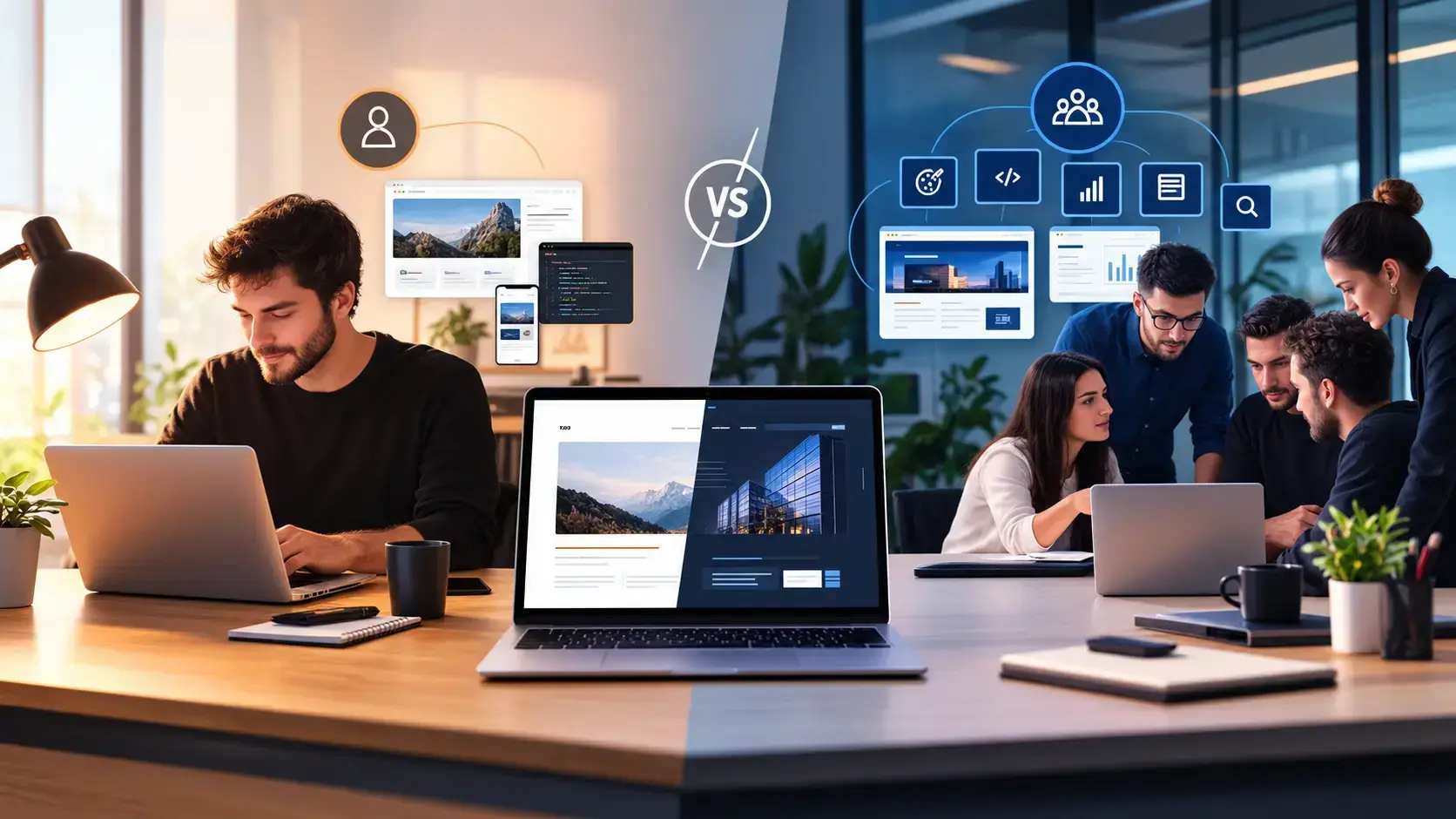 Web Tasarım Ajansı mı, Freelancer mı? Hangisi Size Uygun? Web Tasarım Ajansı mı, Freelancer mı? Hangisi Size Uygun?